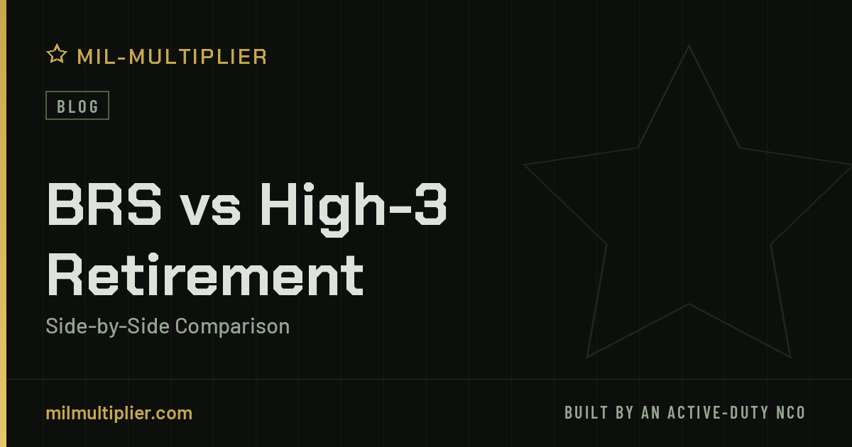 BRS vs High-3 Retirement | Side-by-Side Comparison
